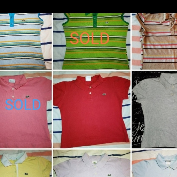 Lacoste Tops - DESIGNER LACOSTE🐊 CROP TOPS  EUC